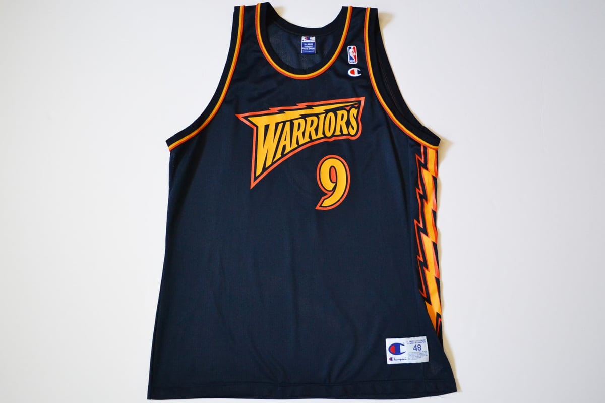 Vintage 1998 Golden State Warriors John Starks Champion Jersey Sz